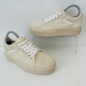 Vans Cream and White Women's Sneakers